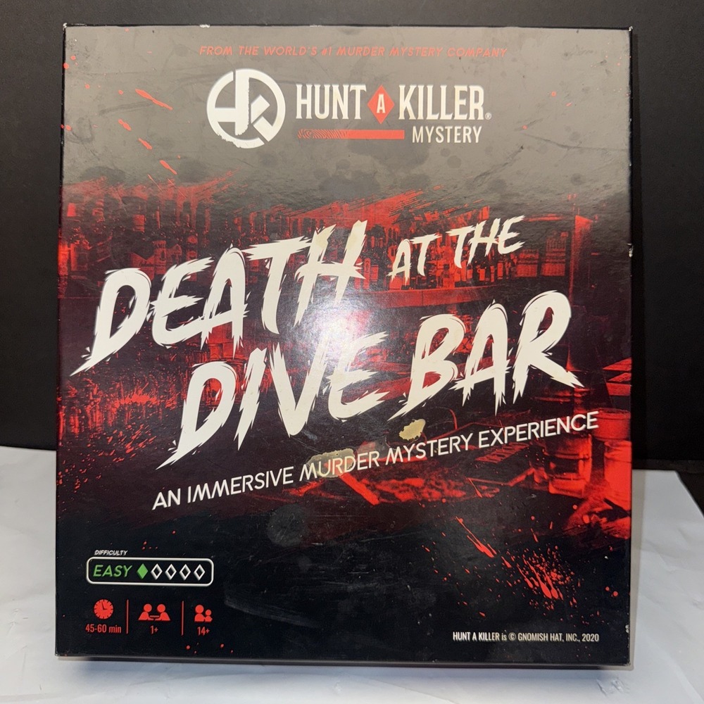 Hunt A Killer Murder Mystery Game Board   Death At A Dive Bar 2020 Fully Complet